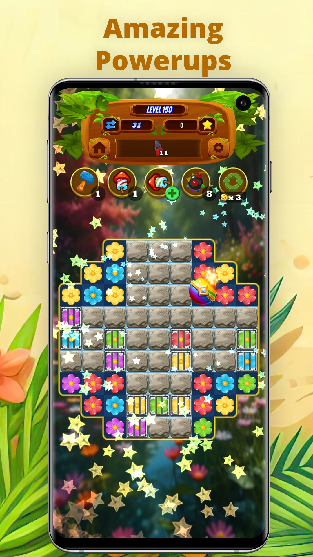 Match 3 Flowers screenshot